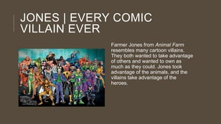 Animal farm personification English 2014 Revised | PPTX