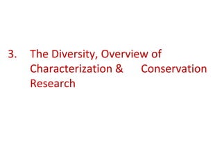 Animal genetic resources characterization and conservation research in Africa: An overview 