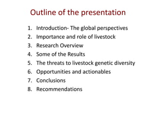Animal genetic resources characterization and conservation research in Africa: An overview 