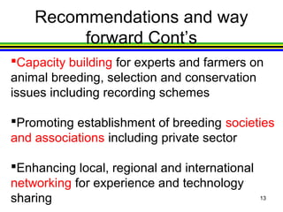 Animal genetics report