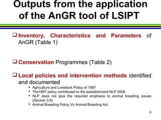 Animal genetics report