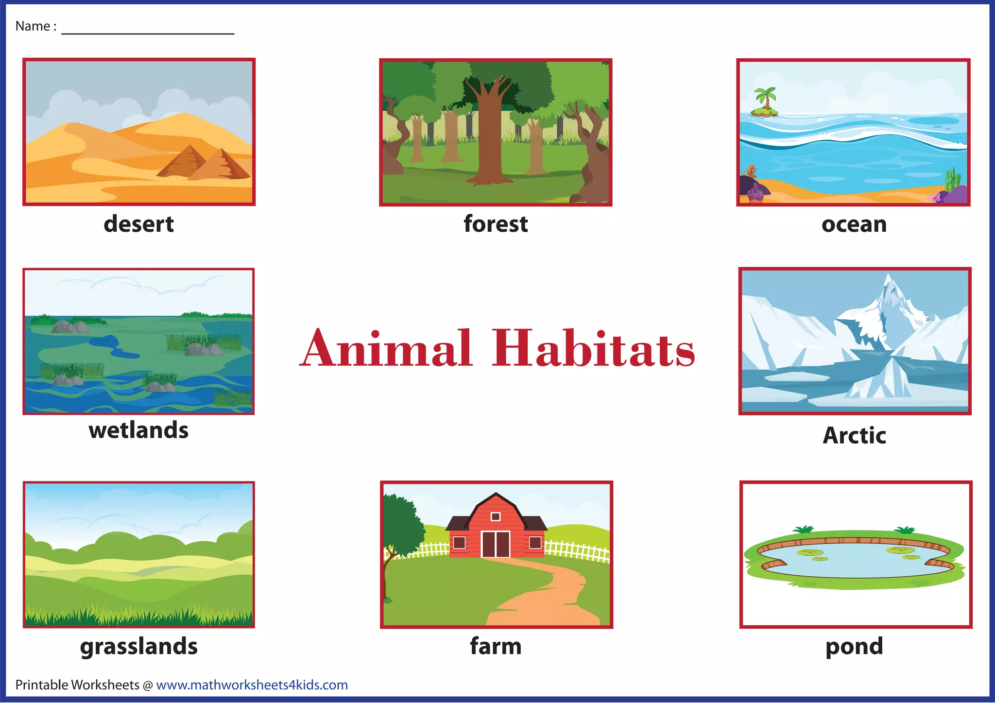 Animal habitat pdf