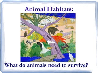 Animal Habitats: ,[object Object]