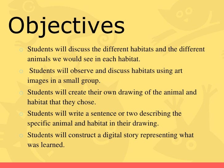 Animal habitats presentation