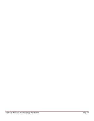 Prof. R. J. Mandade, Pharmacology Department Page 18
 