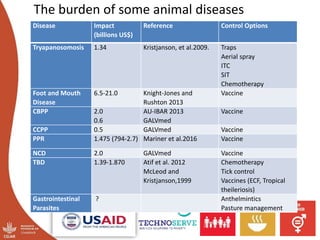 Challenges in delivery of animal health services