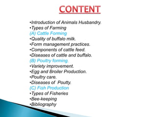 Animal husbandry
