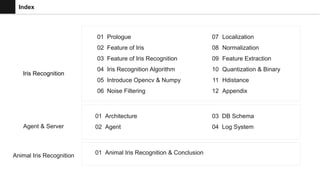 Animal iris recognition | PPTX