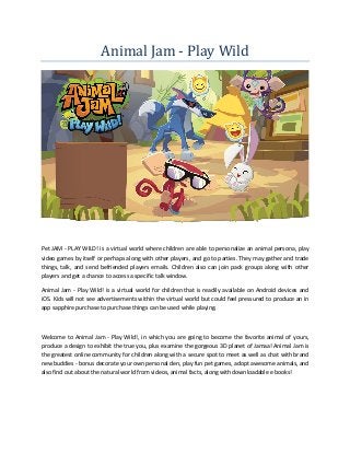 Animal Jam Play Wild