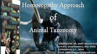 COMPILED BY: DR. ANKIT SRIVASTAVACOMPILED BY: DR. ANKIT SRIVASTAVA
B.H.M.S. (Gold Medalist), M.D. (PGR)B.H.M.S. (Gold Medalist), M.D. (PGR)
GORAKHPUR, U.P., INDIAGORAKHPUR, U.P., INDIA
Email: ankitsrivastav183@gmail.comEmail: ankitsrivastav183@gmail.com09/30/15 DrAnkitsrivastava Email:ankitsrivastav183@gmail.com 1
 