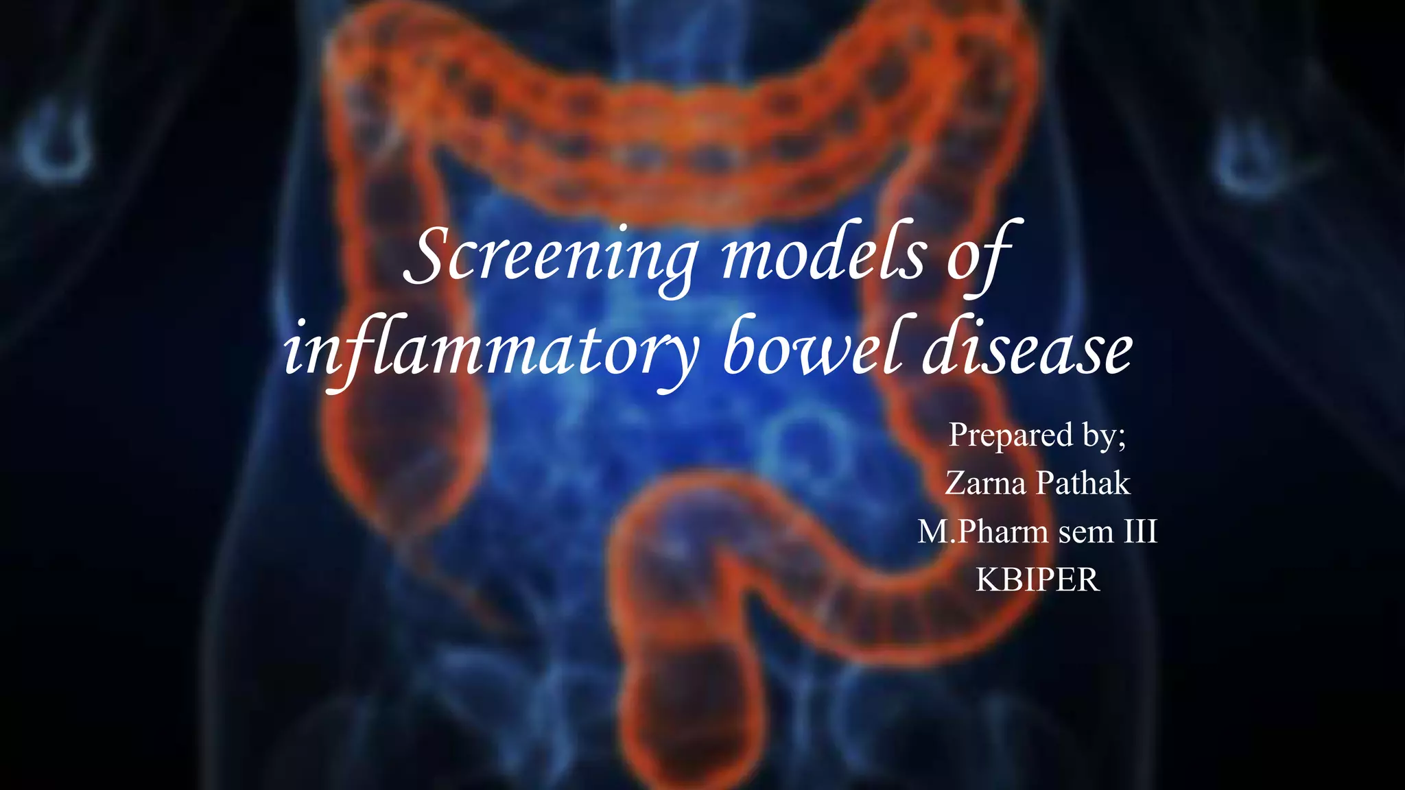 Animal models of ibd PPT