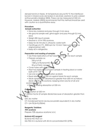 Equipment
• Density meter DMA 35, PAAR, Austria
(Fig. 49).
References
• Milchanalytik 755.302. 2008

3.7. Milk Conductivity
Principle
Mastitis causes an increase of salt concentration. Conductivity is measured
with an electronic conductivity meter by
immersing a probe directly into the milk
sample.

Figure 49. Density meter

Procedure
• Immerse the conductivity probe into
the milk sample
• Read the result on the device.
Equipment
• Electric conductivity meter Hanna HI
98360 Microprocessor, Hanna Instruments, Italy (Fig. 50).
References
• Hui YH. 1992.

3.8. Milk pH
Principle
pH is the negative logarithm of the hydrogen ion concentration. Measurement
of pH is particularly important in the dairy
industry since it provides, in many cases,
a more meaningful measurement than
titratable acidity. pH values from 0–7 are
acidic, while those from 7–14 are alkaline.
pH measures the level of the acidity.
Procedure
• Pour the sample into a clean, dry
beaker
• Carefully press electrodes into the
milk-containing beaker and determine the pH.

63

Figure 50. Electric conductivity meter

Figure 51. pH meter

 