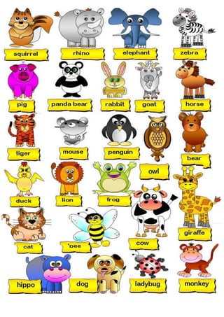 Animal pictionary