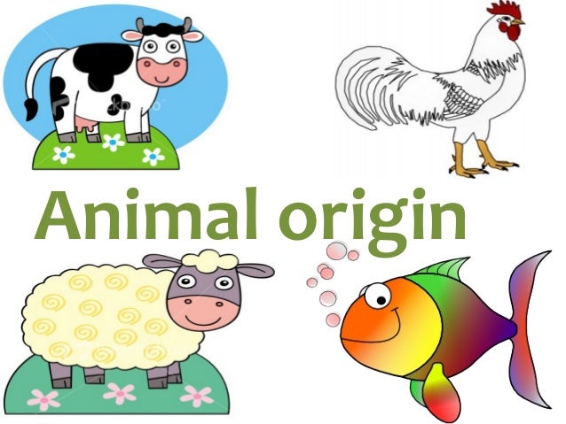 Animal plant origin
