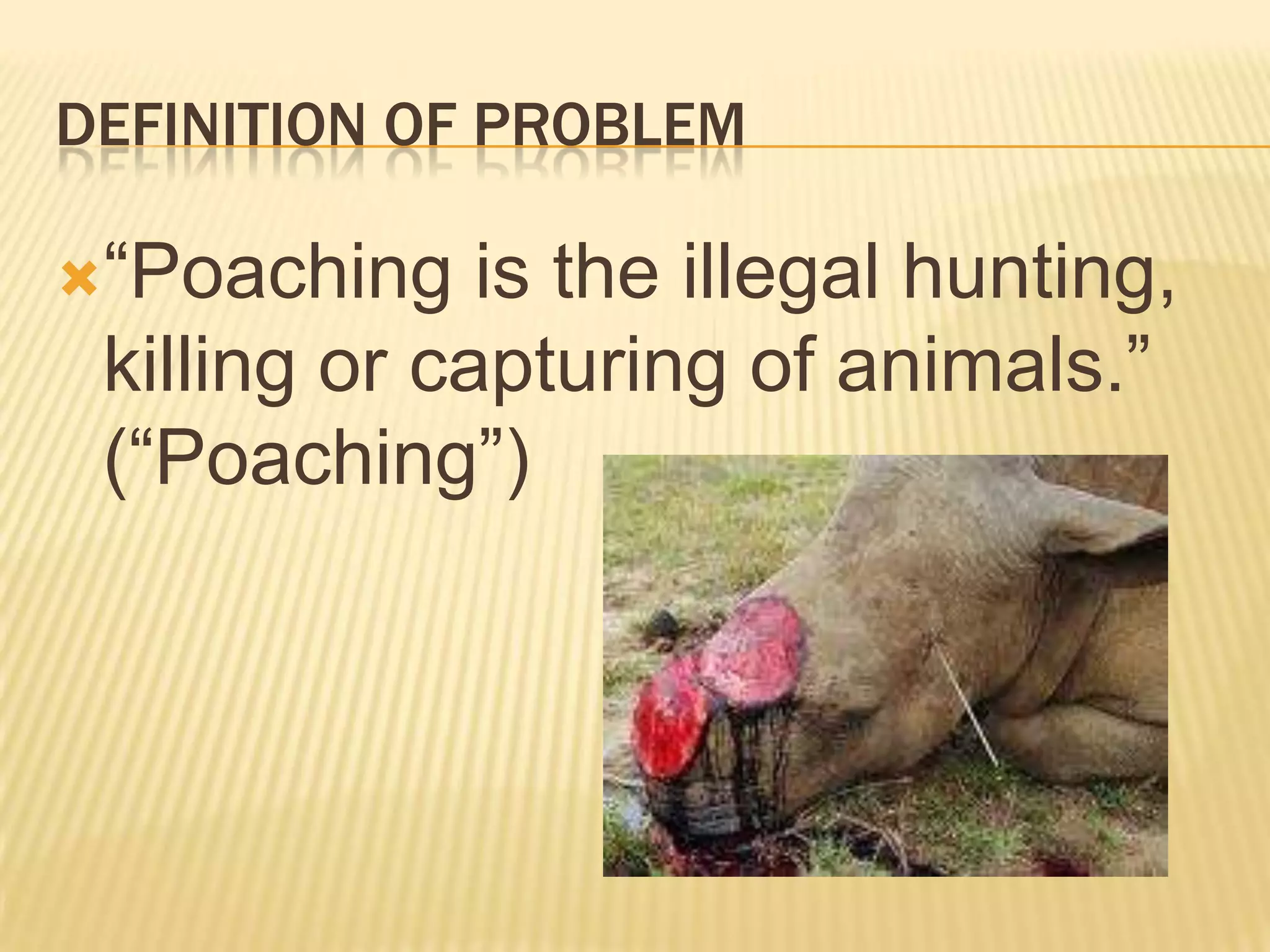 Animal poaching in africa final