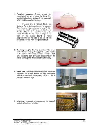 Tle Module Animal Production TLE -Learning Module - Animal Production | PDF