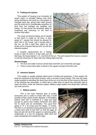 Tle Module Animal Production TLE -Learning Module - Animal Production | PDF
