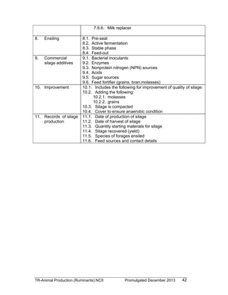 TESDA - TR - Animal Production (Ruminants) NC II | PDF