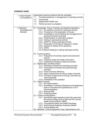 TESDA - TR - Animal Production (Ruminants) NC II | PDF