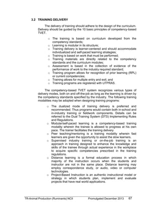 TESDA - TR - Animal Production (Ruminants) NC II | PDF