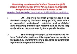 Animal Quarantine and Certification Services | PDF