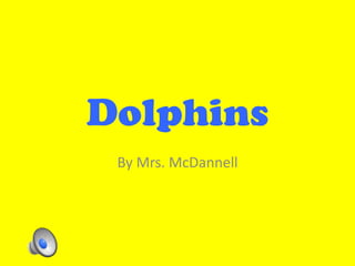 Dolphins
 By Mrs. McDannell
 