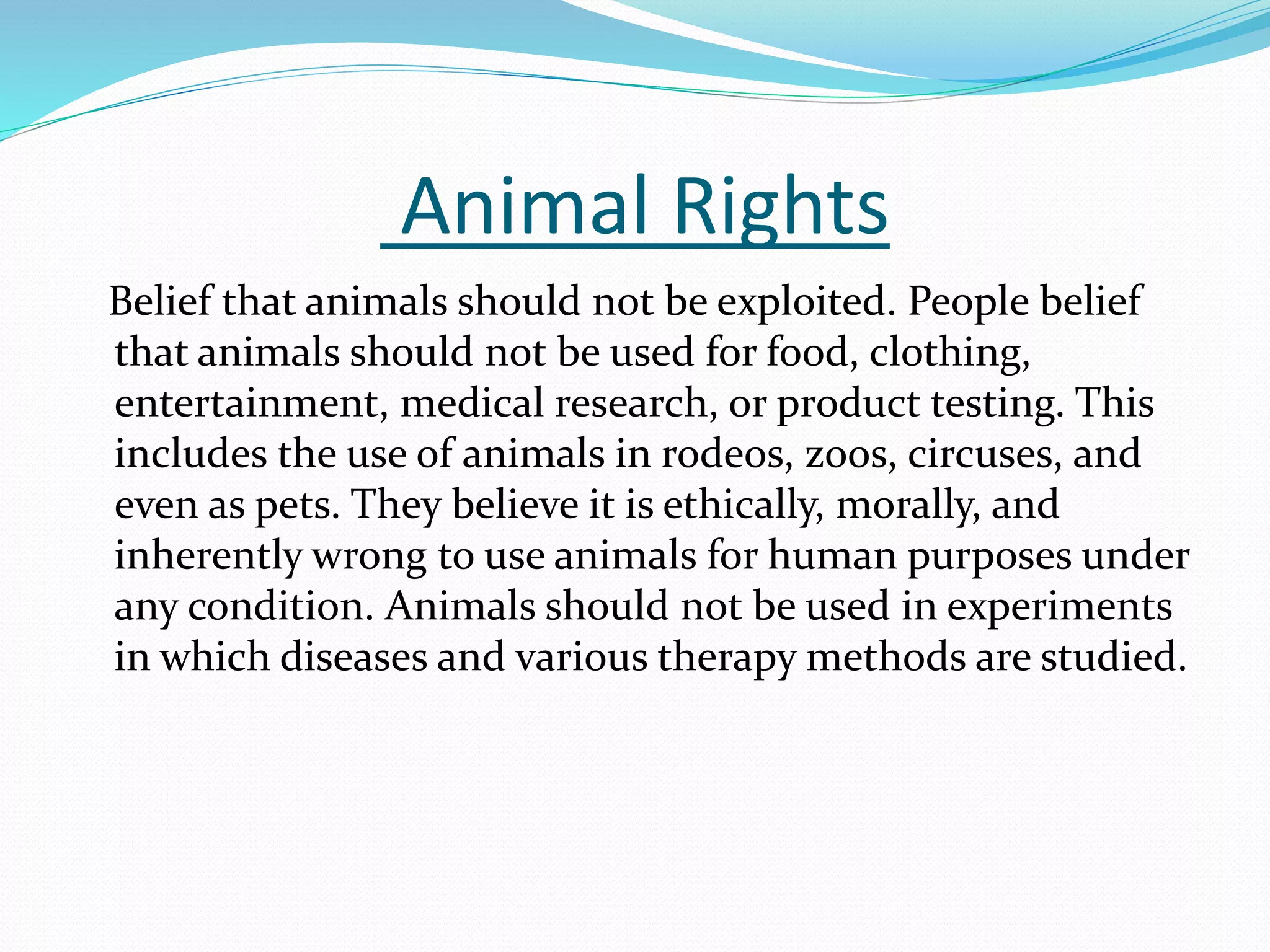 Animal rights | PPTX