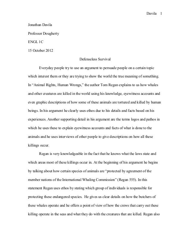 Animal rights paper