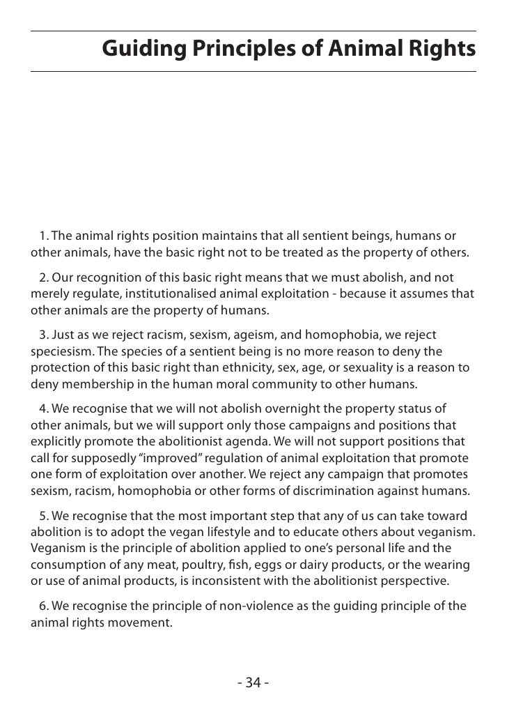 Animal rights movement essay
