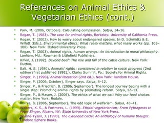 Animal Rights & Vegan Ethics 2012