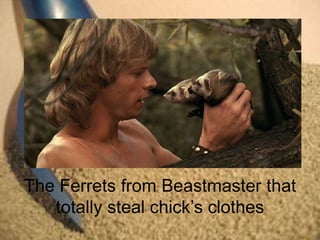 The Ferrets from Beastmaster that
   totally steal chick’s clothes
 