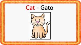 ANIMALES EN INGLES, 11 DIAPOSITIVAS PARA APRENDER | PPTX