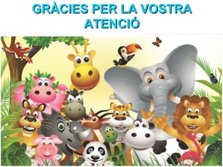GRÀCIES PER LA VOSTRAGRÀCIES PER LA VOSTRA
ATENCIÓATENCIÓ
 
