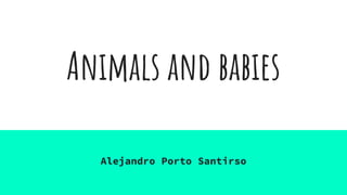 Animals and babies
Alejandro Porto Santirso
 