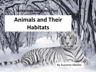 Technology Integrated Plan Animals and Their Habitats By Suzanne Melillo 