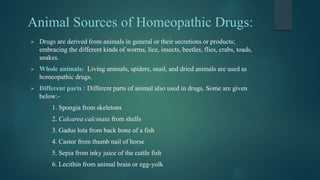 Animal sources of drugs, medicines and perfumes