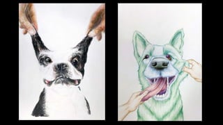 Animals pinched drawing