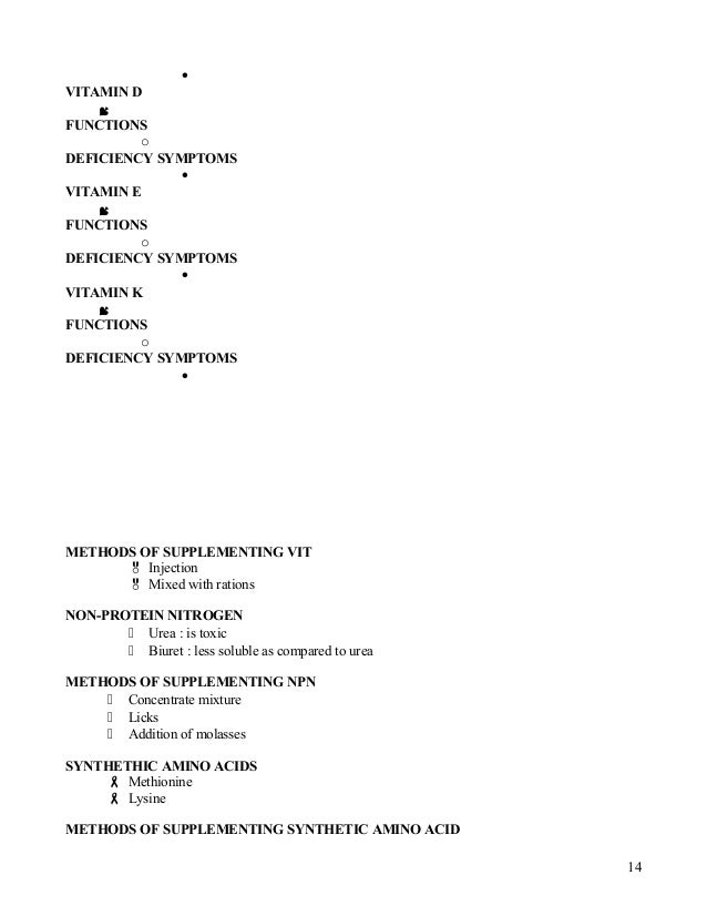 Grade 12 Agricultural Science Notes Animal nutrition