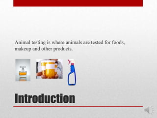 Animal testing | PPTX