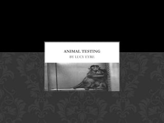 ANIMAL TESTING
  BY LUCY EYRE
 