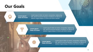 18
Sponsorship Deck
Our Goals
Lorem ipsum dolor sit amet, consectetur adipiscing
elit, sed do eiusmod tempor incididunt ut labore et
dolore magna aliqua. Ut enim ad minim veniam
Lorem ipsum
Dolor Sit Amet
Lorem ipsum dolor sit amet, consectetur adipiscing
elit, sed do eiusmod tempor incididunt ut labore et
dolore magna aliqua. Ut enim ad minim veniam
Lorem ipsum
Dolor Sit Amet
Lorem ipsum dolor sit amet, consectetur adipiscing
elit, sed do eiusmod tempor incididunt ut labore et
dolore magna aliqua. Ut enim ad minim veniam
Lorem ipsum
Dolor Sit Amet
 