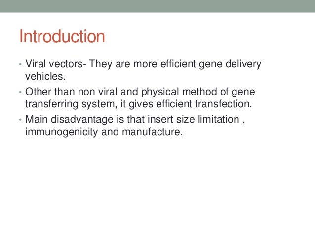 Animal viral based vectors