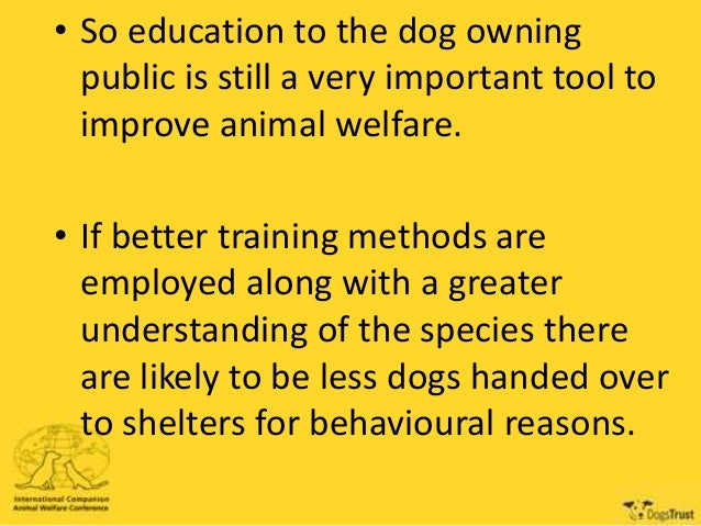 Dog Training And Welfare And Problematic Behaviours Dog Training And Welfare And Problematic Behaviours