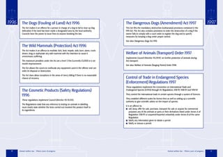Law Rpca RSPCA: Animal welfare legislation: 15 years of progress | PDF