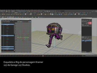 Esqueleto e Rig do personagem Kramer
227 do Garage 227 Studios.
 