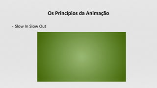 Os Princípios da Animação
- Slow In Slow Out
 
