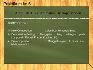 Dope Animation Review Animasi 2D - Dope Motion | PPTX