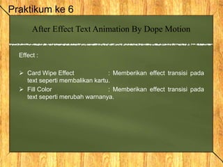 Dope Animation Review Animasi 2D - Dope Motion | PPTX