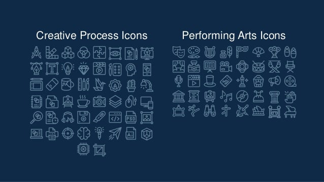 Creative Process Icons Performing Arts Icons
 