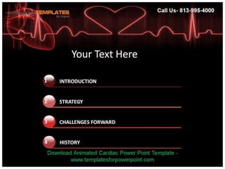Powerpoint Design Cardiac Animated Cardiac Powerpoint Template | PPTX